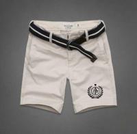 heren abercrombie and fitch casual shorts band licht-khaki zwart Shop Enschede 7lqr3837